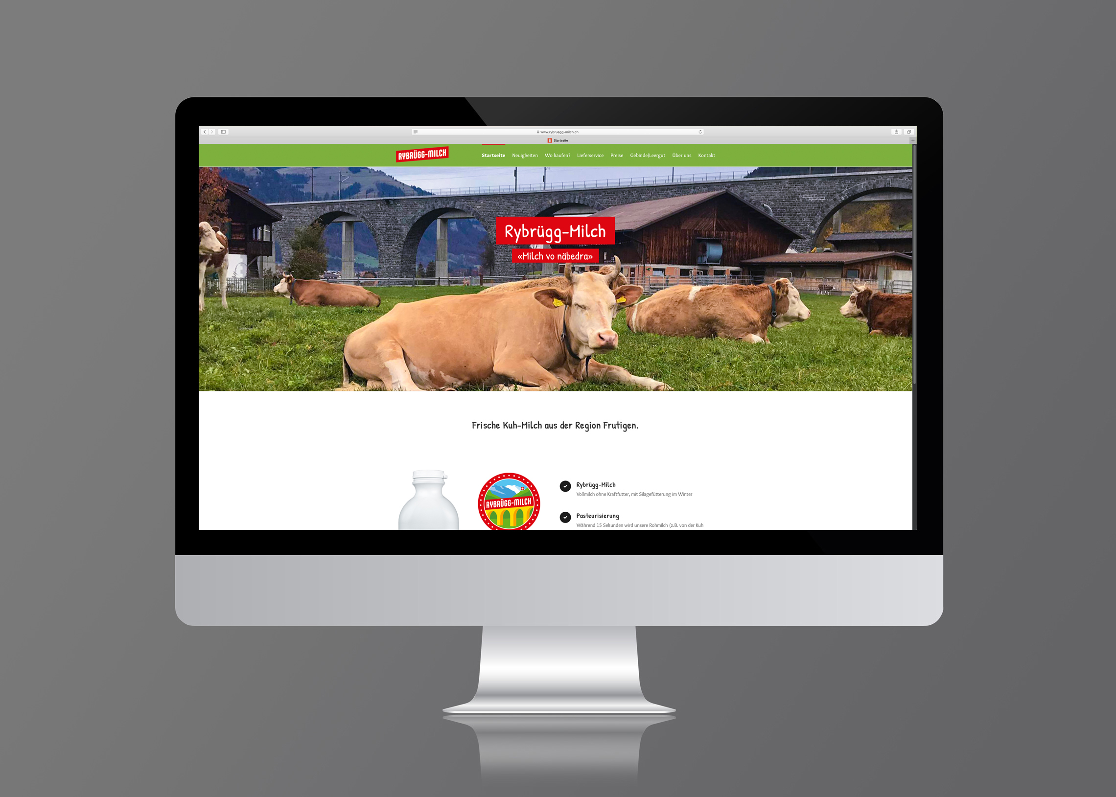 Rybrügg-Milch Website